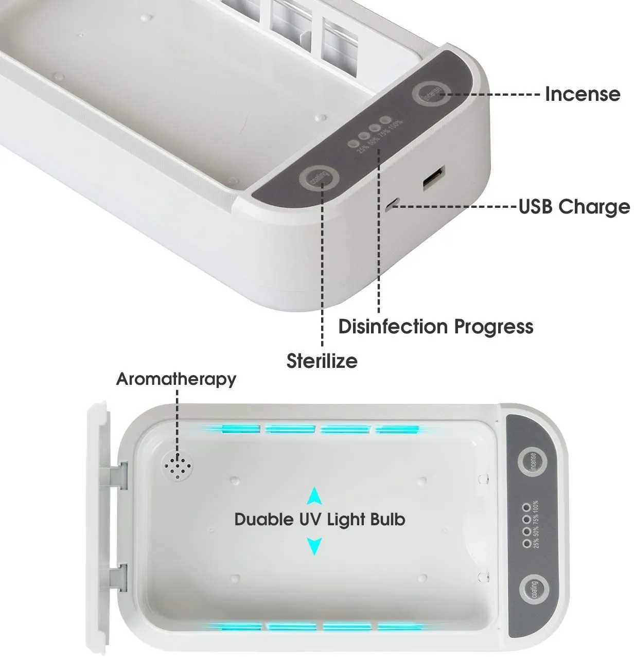 Portable UV Light Tool Sanitizer Box