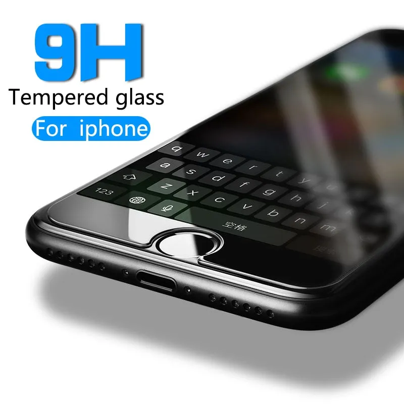 Protective tempered glass for iphone 6 7 5 s se 6 6s 8 plus XS max XR glass iphone 7 8 x screen protector glass on iphone 7 6S 8