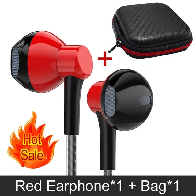 PTM P7 Stereo Bass Earphones with Microphone for Samsung, Xiaomi, Huawei, Iphone, etc