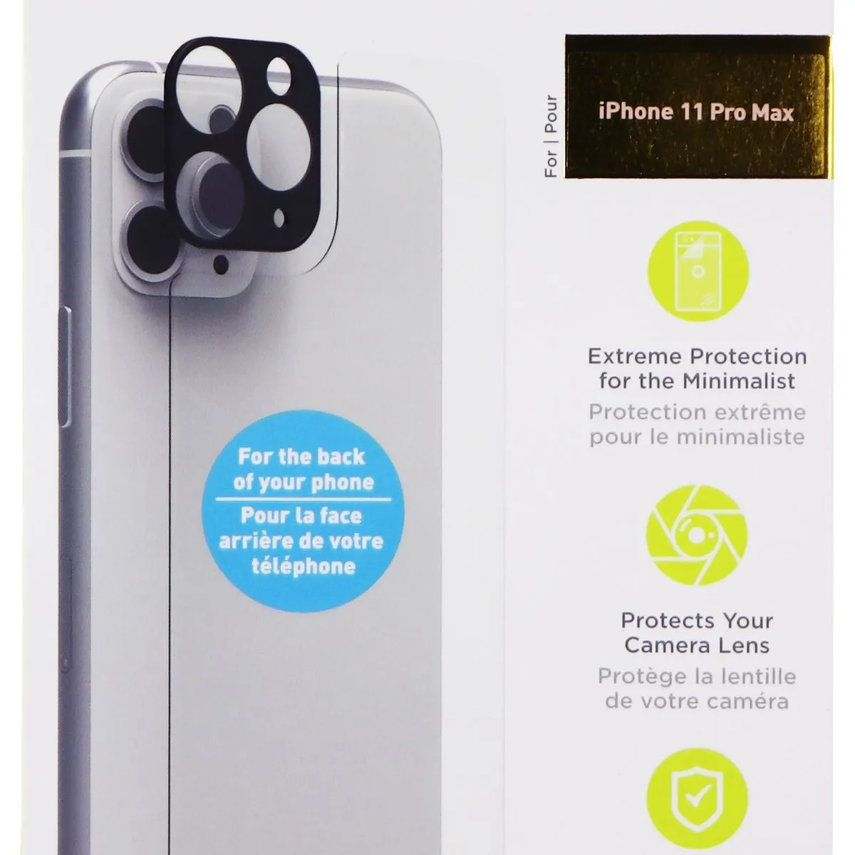 PureGear Extreme Impact Back Panel & Camera Protector for iPhone 11 Pro MAX