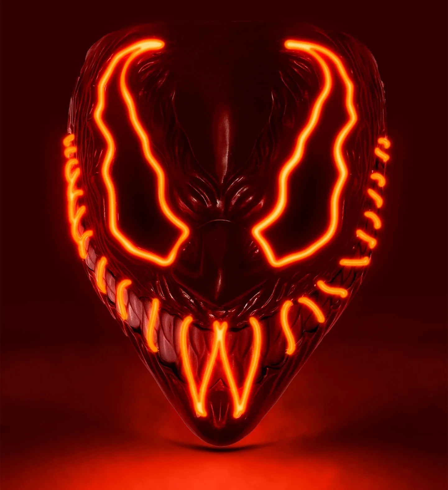 Red LED Venom Mask