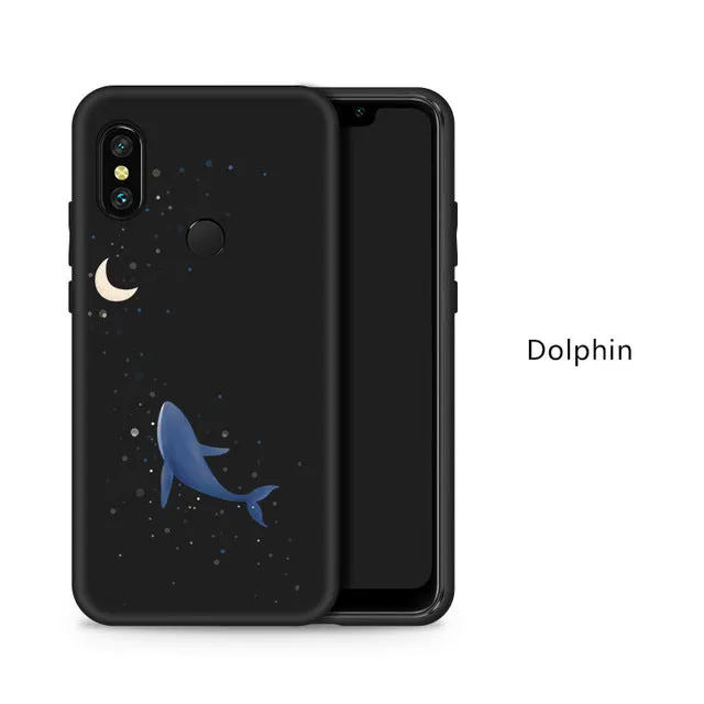 Silicone Case For Xiaomi Redmi Note 6 Pro Cute Full Case For Xiaomi Redmi Note 5 7 6A Mi A2 Lite Shockproof Bumper Coques Funda