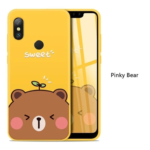 Silicone Case For Xiaomi Redmi Note 6 Pro Cute Full Case For Xiaomi Redmi Note 5 7 6A Mi A2 Lite Shockproof Bumper Coques Funda