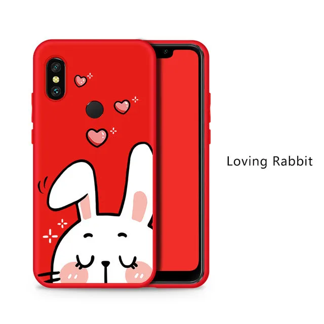 Silicone Case For Xiaomi Redmi Note 6 Pro Cute Full Case For Xiaomi Redmi Note 5 7 6A Mi A2 Lite Shockproof Bumper Coques Funda