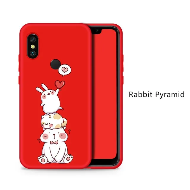 Silicone Case For Xiaomi Redmi Note 6 Pro Cute Full Case For Xiaomi Redmi Note 5 7 6A Mi A2 Lite Shockproof Bumper Coques Funda