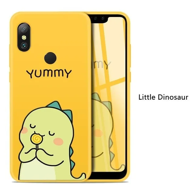 Silicone Case For Xiaomi Redmi Note 6 Pro Cute Full Case For Xiaomi Redmi Note 5 7 6A Mi A2 Lite Shockproof Bumper Coques Funda