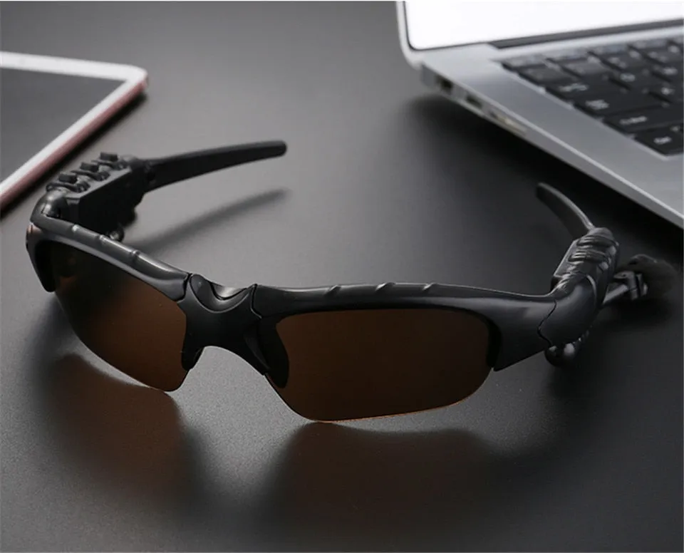 Sunglasses with Built-in Bluetooth Earphones and Mic & *** FREE Bag or FREE Lenses & Bag ***