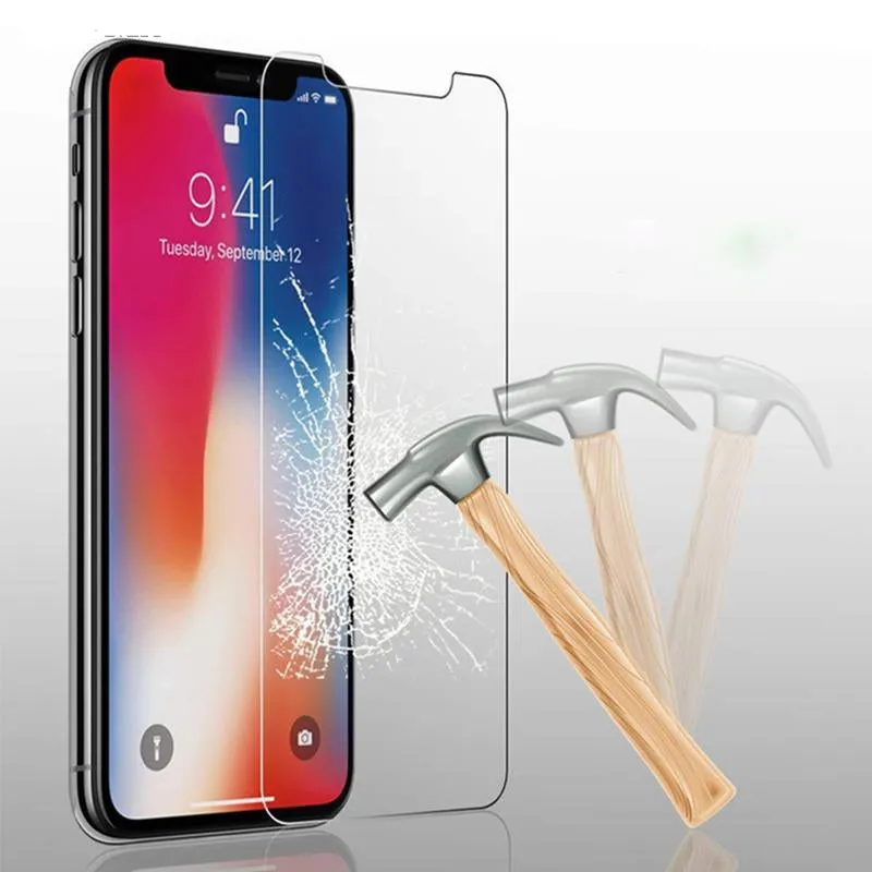 Tempered Glass For iPhone XS XR XS MAX Screen Protector Cover For iPhone 8 X 7 6 6S Plus 5 5S SE XS 6.1 6.5 5.8 inch 2019