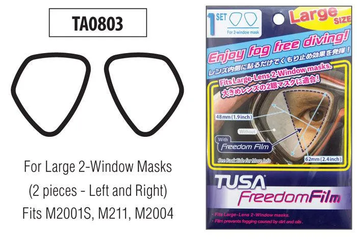 TUSA TA0803 Anti-Fog Film - Twin Lens (Large)