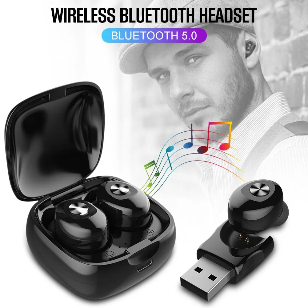 XG12 Bluetooth 5.0 EDR Technology Wireless Earphones   Charger