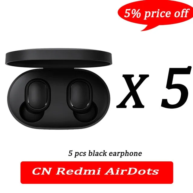 xiaomi airdots Redmi Airdots TWS Wireless earphone Voice control Bluetooth 5.0 Noise reduction Tap Control