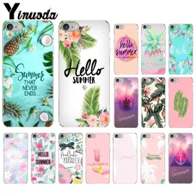 Yinuoda Cool in summer Soft Silicone Transparent Phone Case for iPhone 5 5Sx 6 7 7plus 8 8Plus X XS MAX XR