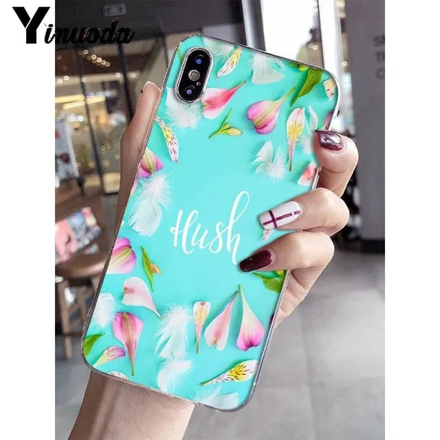 Yinuoda Cool in summer Soft Silicone Transparent Phone Case for iPhone 5 5Sx 6 7 7plus 8 8Plus X XS MAX XR