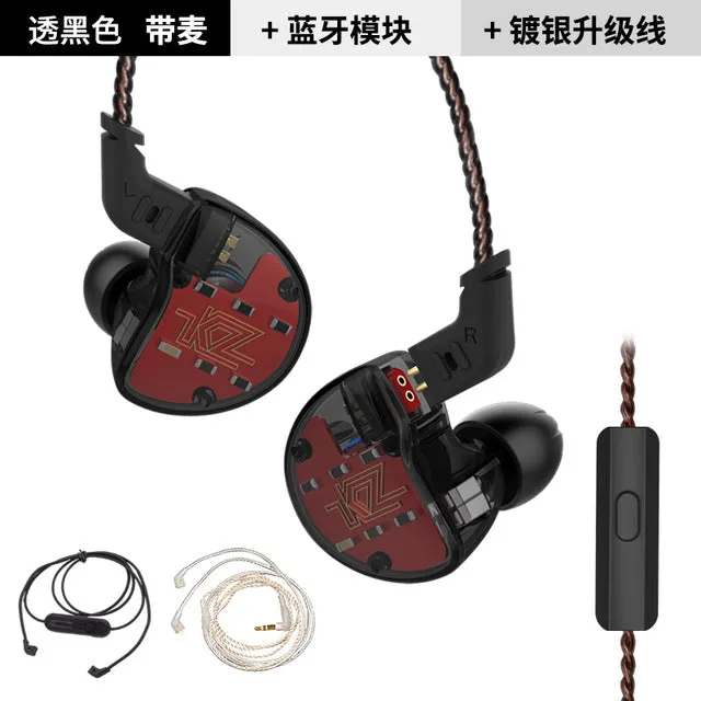 ZS10 Earphones 4BA 1 DD Hybrid In Ear Headphone HIFI Bass Headset DJ Monitor Earphone Earbuds KZ ZS6 AS10 ZST ES4 ED16 BA10