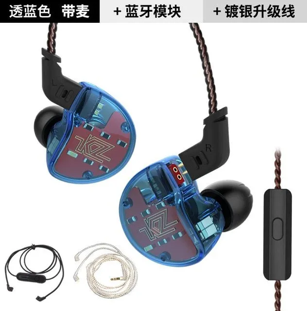 ZS10 Earphones 4BA 1 DD Hybrid In Ear Headphone HIFI Bass Headset DJ Monitor Earphone Earbuds KZ ZS6 AS10 ZST ES4 ED16 BA10