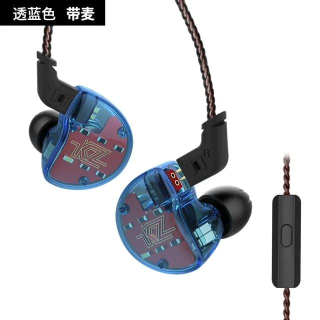 ZS10 Earphones 4BA 1 DD Hybrid In Ear Headphone HIFI Bass Headset DJ Monitor Earphone Earbuds KZ ZS6 AS10 ZST ES4 ED16 BA10